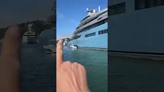Incredible hybrid superyacht in the River Dart!