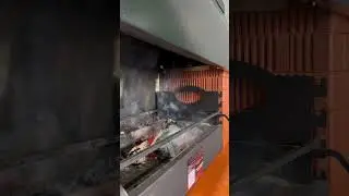Тяга в модульно барбекю. Дымит? 