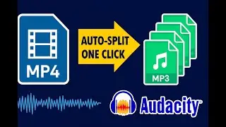 Audacity, split a audio into multiple individual tracks