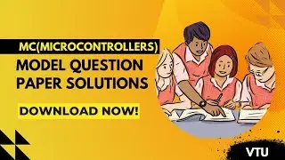 MC(Microcontroller) MODEL PAPER SOLUTIONS | @SK22257  | Download Now | 2024