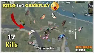 🔥SOLO VS SQUAD 17 KILLS -  ipad view intense rush gameplay - Pubg mobile lite