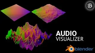 Audio visualizer in blender, React anything for music in blender | Blender 2.9 |
