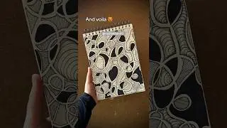Squiggly doodle tutorial 😻 Day 61 #shorts #doodlewithnadia #art #doodle