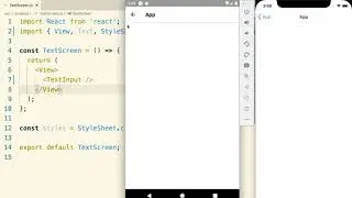 [React Native + Hooks]  Showing a Text Input
