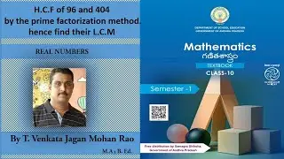 Example 3 Find H.C.F of 96 and 404 by the prime factorisation method . hence find their L.C.M