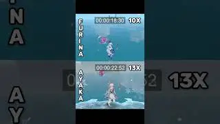 Ayaka vs Furina On Water 