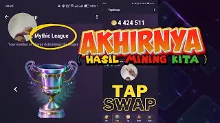 Karena Mining token TapSwap Sampai Juga di Puncak #nambang #tokencrypto #miningcrypto