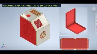 Sheet metal Enclosure design Part-1/4 in inventor || Sheet metal Part Design in Autodesk inventor