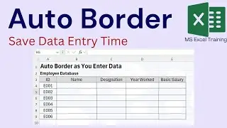 How to Apply Automatic Border in Excel