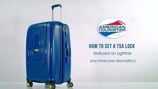 American Tourister Lightrax - How to set the TSA lock code