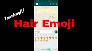 Hair Emoji | Trending Emoji | How to Send Hair Emoji in WhatsApp & Instagram | 