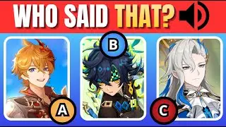 GUESS the CHARACTER by their VOICE [GENSHIN IMPACT GAME]