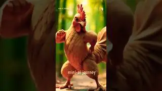 Funny chicken heart touching dance 🔥😸 