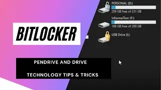 How To Lock My PC Drive and Pendrive