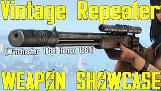 Fallout 4: Vintage Repeater (Winchester 1866 Henry 1860) - Weapon Mod Showcase