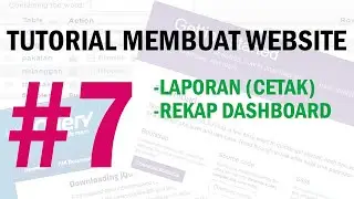 [Bagian 7] Tutorial Membuat Website Laundry - Laporan, Cetak Print, Cetak PDF, Rekap Dashboard