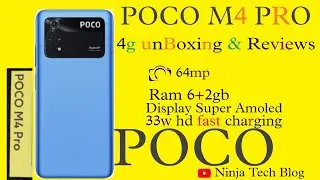 POCO M4 PRO 6+2GB +128GB MOBILE UNBOXING & REVIEW.. Ntb