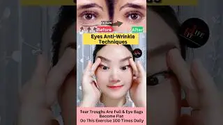Eyes Anti-Wrinkle Techniques #eyelift #eyeexercise #yoga #faceyoga #facialyoga  #eyes #shorts