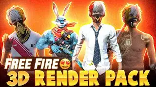 3d Render pack free fire😍 | ff 3d render download dairect link 50+ 3d render pack