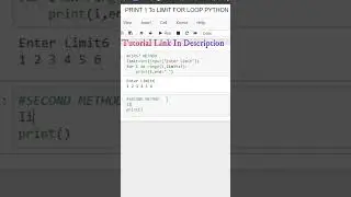 Python Program to print N natural numbers For #short #shortsvideo #ittrainingpath #pythonbyshivangi