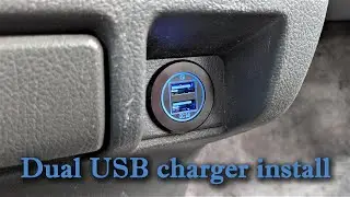 How to install a dual USB charger into an EF Civic