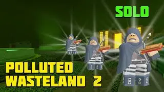 Mage GOLDEN Pyromancer Solo Polluted Wasteland 2 - Roblox Tower Defense Simulator