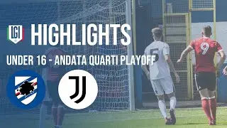 Highlights Sampdoria-Juventus U16 A-B, andata quarti playoff stagione 2023-24