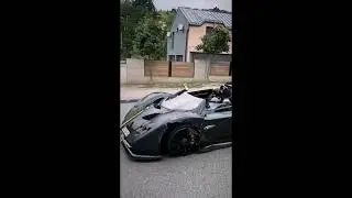 Pagani Zonda HP Barchetta hard crash
