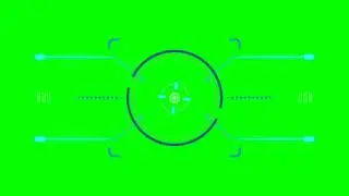 HUD target green screen clip