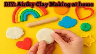 Homemade air dry clay|DIY clay recipe|how to make air dry clay|@MaffDIYZone #airdryclay #clayart