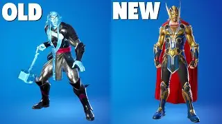 Thor Vs Thor Odinson Skin In Fortnite | New Thor Vs Old Thor Skin Fortnite | Thor: Love and Thunder