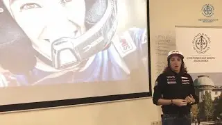 Russian motorcycle racer Anastasia Nifontova in SSE Russia (Fine Leaders program)