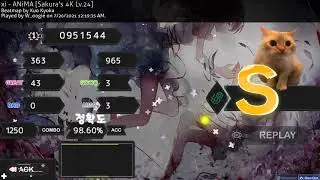 osu!mania - ANiMA 4 star - 98.60%