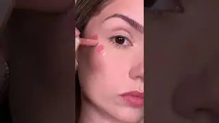 Uma misturinha de blush liquido com iluminador 💖