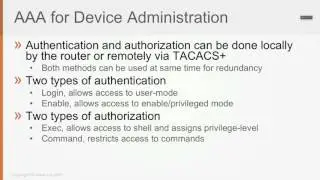 59  AAA for Device Administration  (CCNA SEC 210-260)