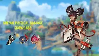 [Genshin Impact] Xinyan 6/9/9 Physical Damage Showcase