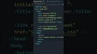 Button With Awesome Hover Effects for Beginners | HTML & CSS | Simple Button