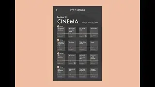 Daily UI Challenge 070: Event listing
