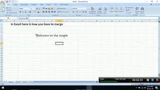 How to merge cells in Excel