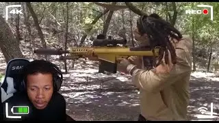 Renz1kTV reacts to Money Man on Demolition Ranch (50. CAL SNIPER & MORE)