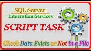 SSIS - How to check data exists or not in a file || Script Task