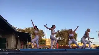 Yoga dance water