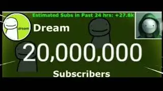 The Exact Moment Dream Hit 20 Million Subscribers!