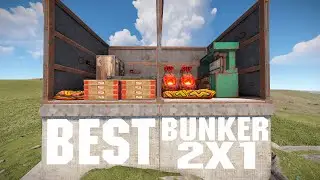 BEST 2X1 BUNKER for SOLO | Rust Base Design 2023