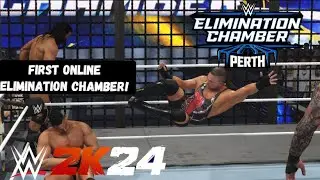 First Online Elimination Chamber Match! WWE2K24