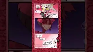 |Alastor X Lucifer 🍎📻| Fanmade hazbin hotel comic ♡| #hazbinhotel #comics #cute #alastor