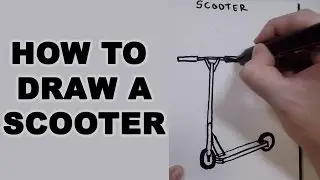 How to Draw a Scooter