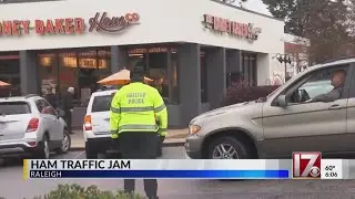 Ham traffic jam in Raleigh ahead of Thanksgiving