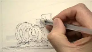 How to Draw book page 195: Copic marker Pilot HI TEC pen