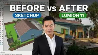 LUMION 11 EXTERIOR RENDERING - TIMELAPSE -  BY YOGA4ARCH